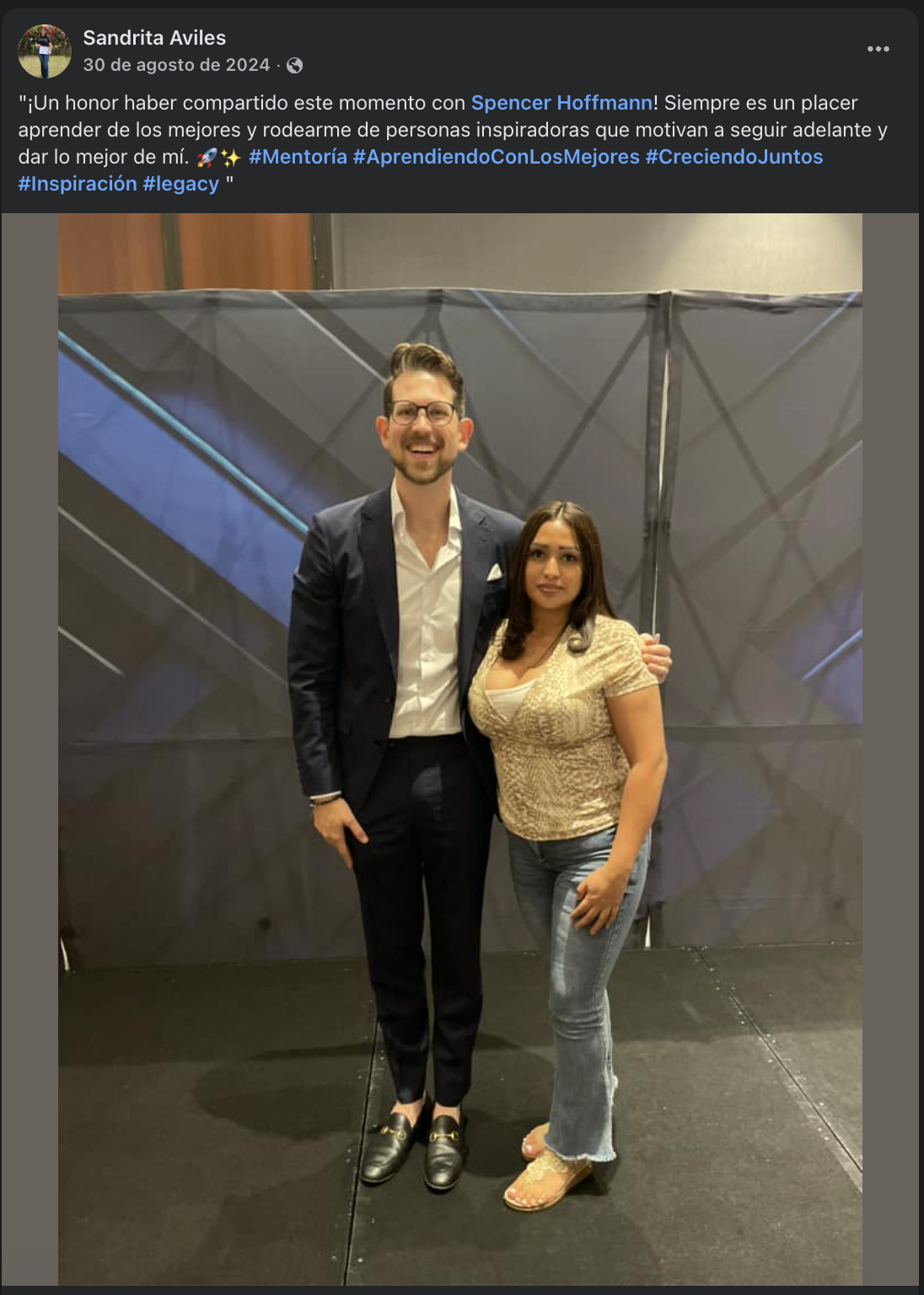 Testimonio de Sandrita Aviles con Spencer Hoffmann